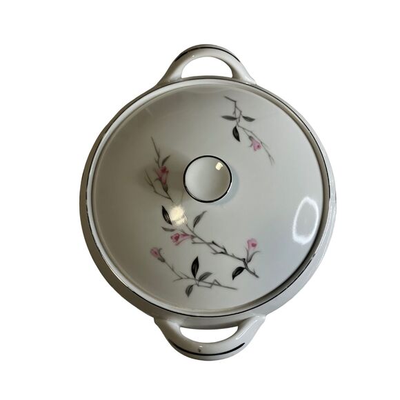 Cherry Blossom Fine China Covered Casserole 1067 Japan Vintage w/ Box - Picture 3 of 7